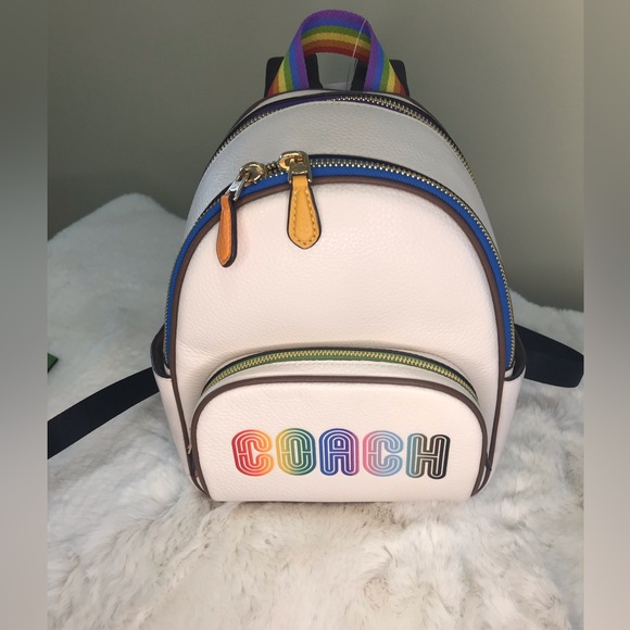 Mini Court Backpack With Rainbow Coach - Picture 2 of 5